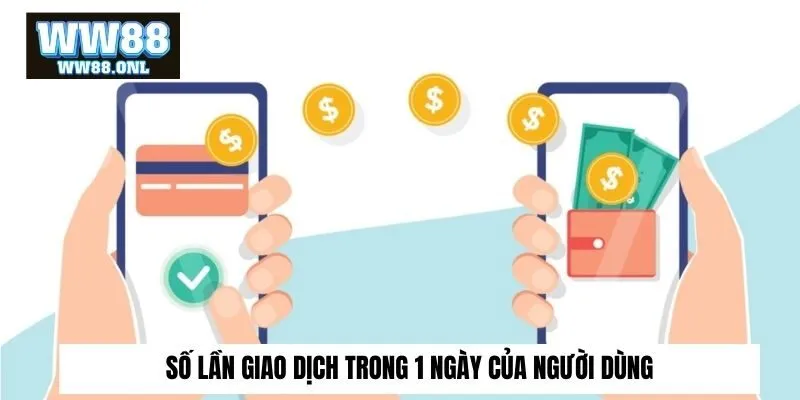 Số lần giao dịch trong 1 ngày của người dùng