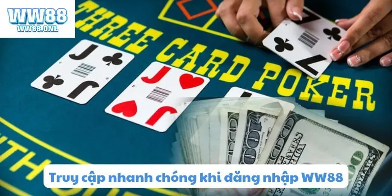 Truy cập nhanh chóng chỉ với 30s đăng nhập WW88 chính thức